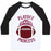 Virgin Teez  Baseball Tee Unisex Classic Baseball Tee / x-small / White/Black PLAYOFF PRINCESS (FOOTBALL) UNISEX CLASSIC BASEBALL TEE