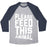 Virgin Teez  Baseball Tee Unisex Tri-Blend Baseball Tee / small / Athletic Gray / Navy PLEASE FEED THIS ANIMAL UNISEX TRI-BLEND BASEBALL TEE