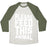 Virgin Teez  Baseball Tee Unisex Tri-Blend Baseball Tee / small / Oatmeal / Moss PLEASE FEED THIS ANIMAL UNISEX TRI-BLEND BASEBALL TEE