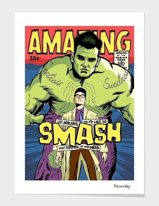LUVD Framed Art Prints Post Punk Smash Frame
