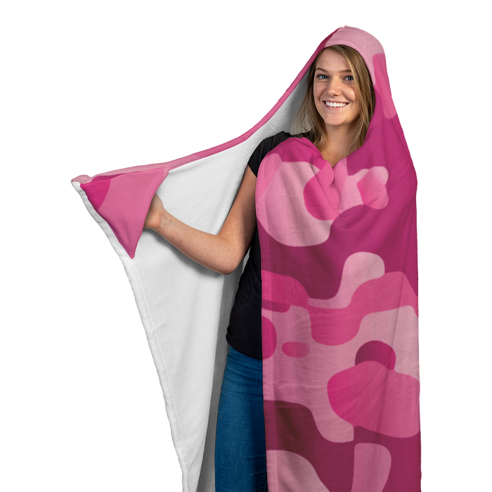 Pink Hooded Blanket