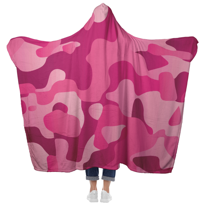 Pink Hooded Blanket