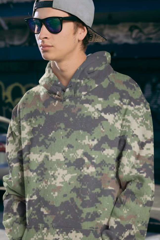 Army Shirt Camofludge Men Sublimation Hoodie