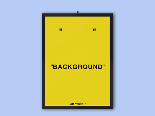 Background Off-white Yellow Frame