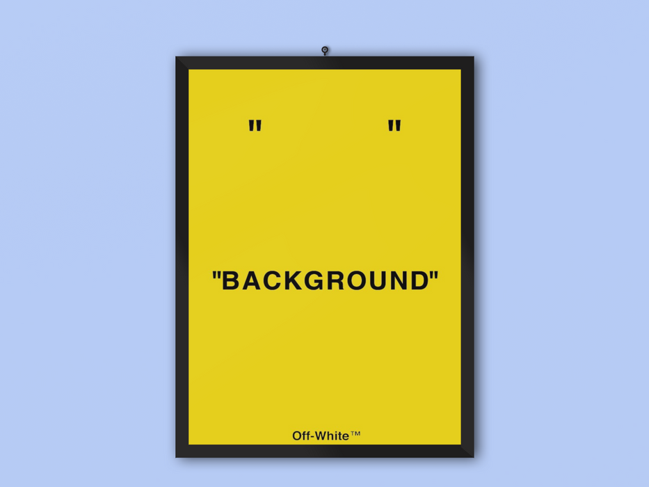 Background Off-white Yellow Frame