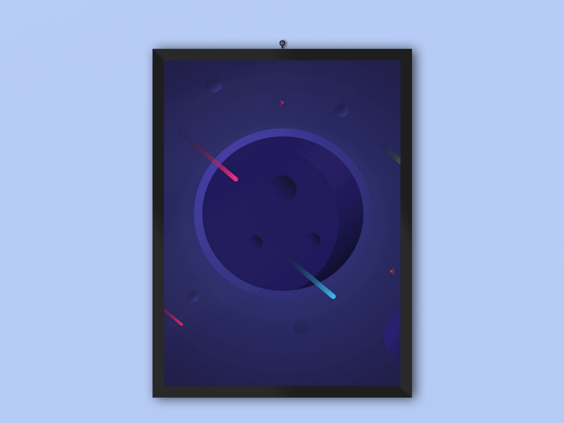 Blue Galaxy Frame