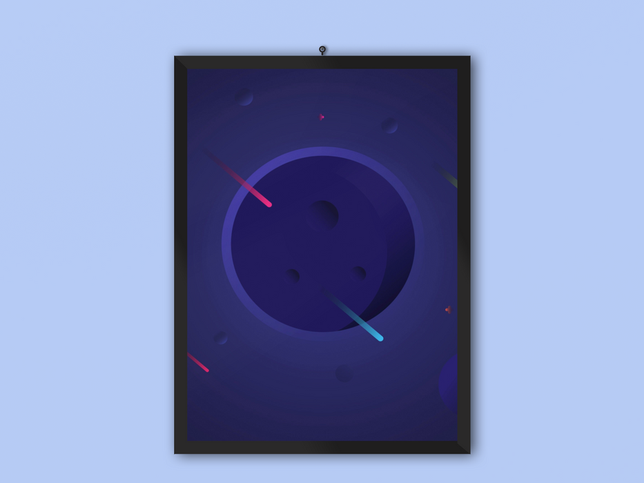 Blue Galaxy Frame