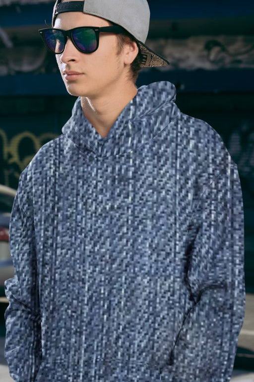 Denim Style Men Sublimation Hoodie