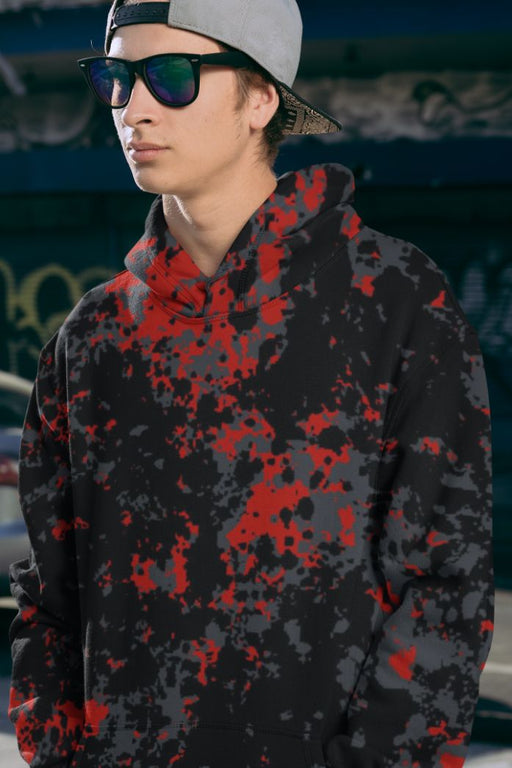 Fire Abstract Men Sublimation Hoodie