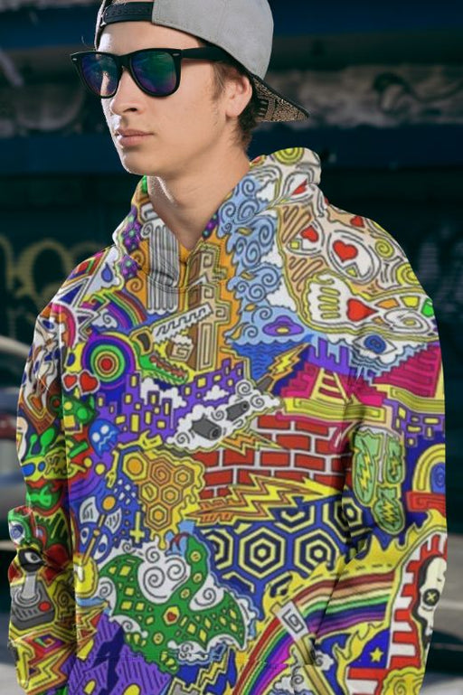 Gadsden Rising Men Sublimation Hoodie