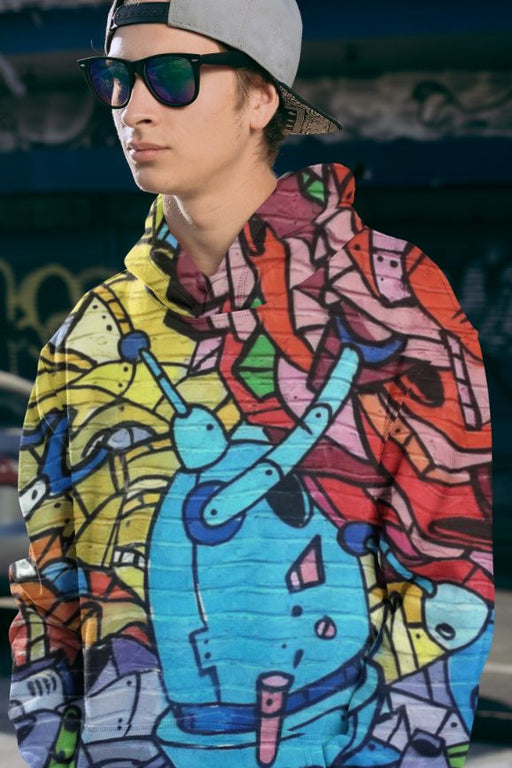 Graffiti Men Sublimation Hoodie