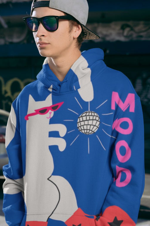 Mood Cat Men Sublimation Hoodie