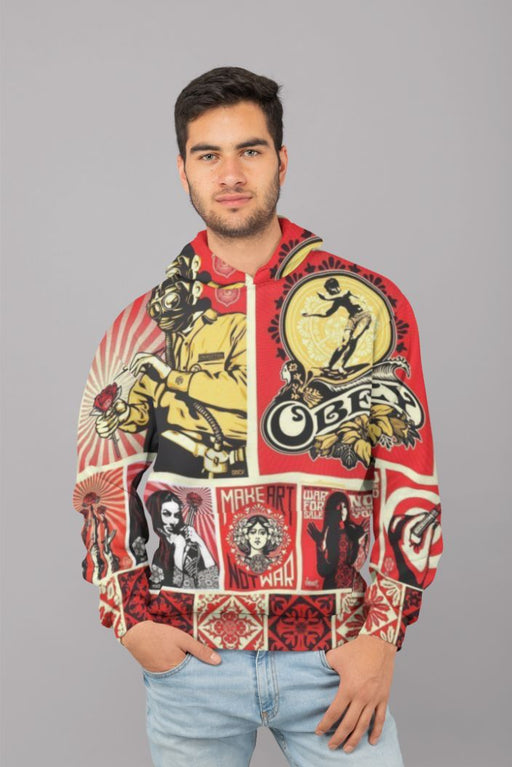 OBEY Art Men Sublimation Hoodie