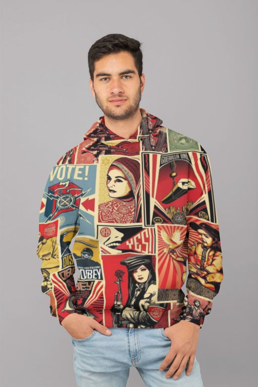 OBEY Vote (1) Men Sublimation Hoodie
