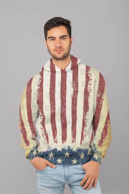 Patrotic  Flag (1) Men Sublimation Hoodie