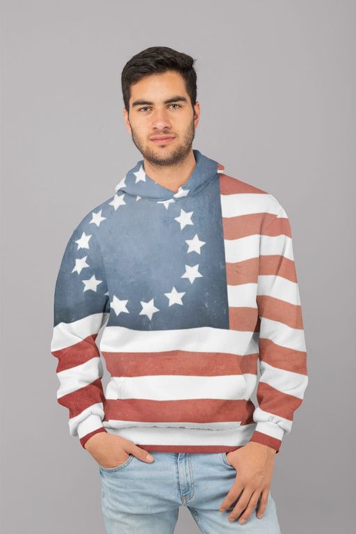Patrotic Flag (1) Men Sublimation Hoodie