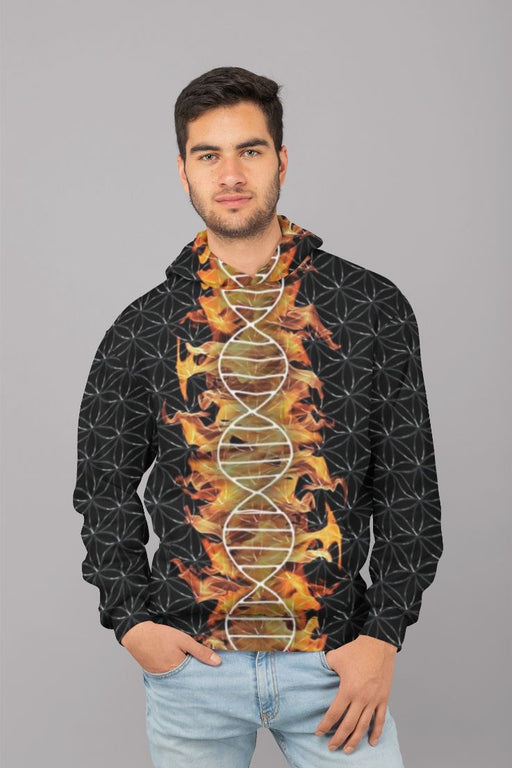 Quatrain Hearts (3) Men Sublimation Hoodie