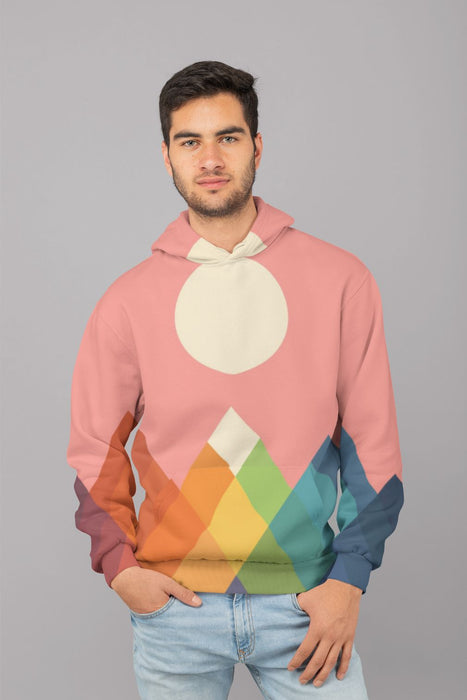 Rainbow Peak Men Sublimation Hoodie