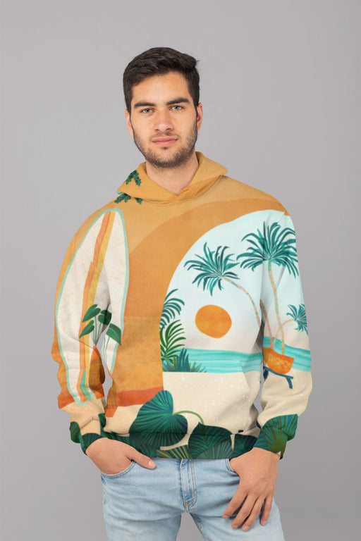 Seaside Surf Retreat Men Sublimation Hoodie