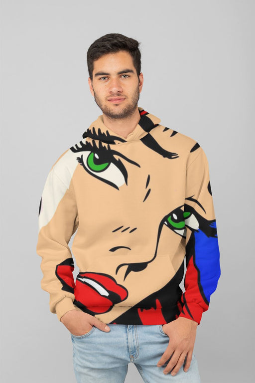 Tears Pop Art Men Sublimation Hoodie