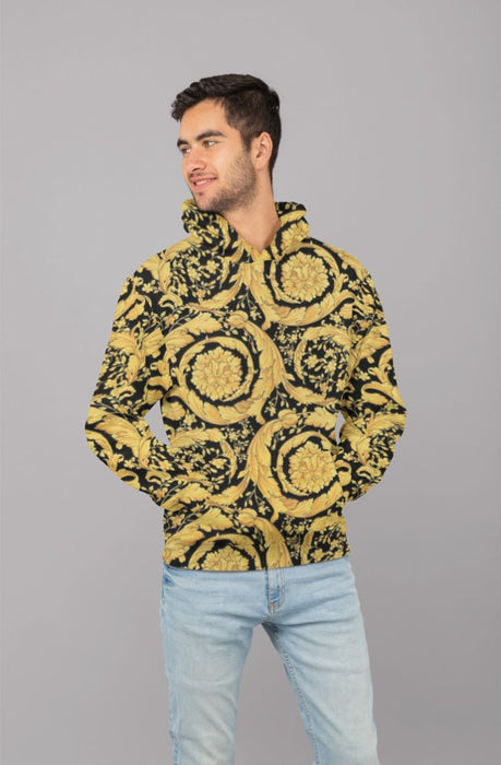 Trance Abstract Pattern Men Sublimation Hoodie