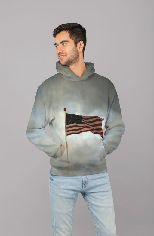 USA Flag (1) Men Sublimation Hoodie
