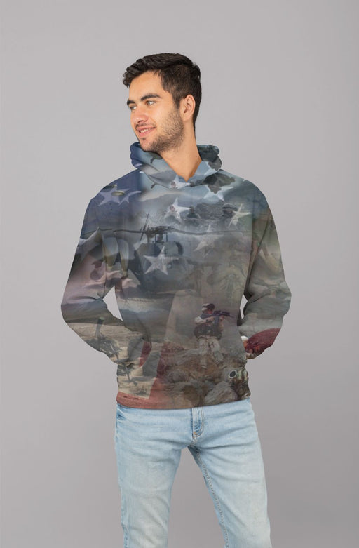 US War Men Sublimation Hoodie