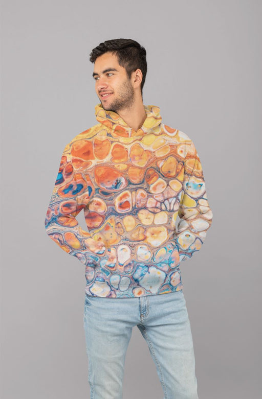 The mountain, while feeling (2) Men Sublimation Hoodie