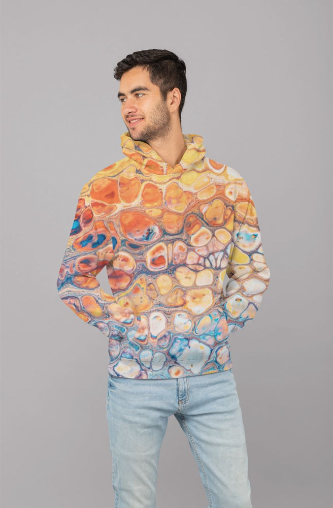 The mountain, while feeling (2) Men Sublimation Hoodie