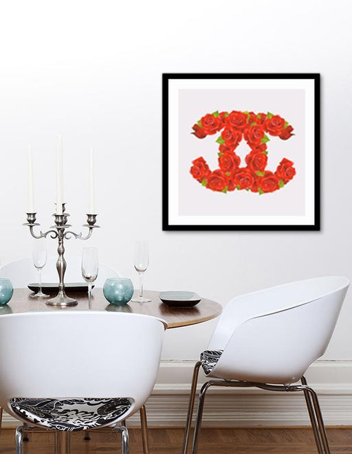 LUVD Framed Art Prints Red Roses Frame