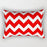 The Pillow pillows Red Waves Rectangle Pillow
