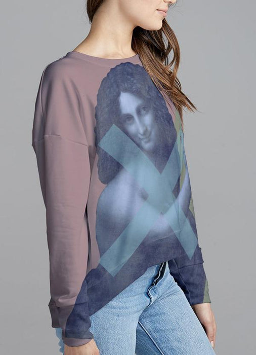 Virgin Teez Sweat Shirt Sad Mona Sweat Shirt
