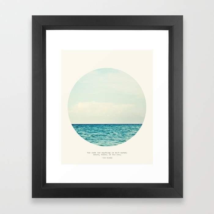 Deny Designs Framed Art Prints Salt Water Cure Frame