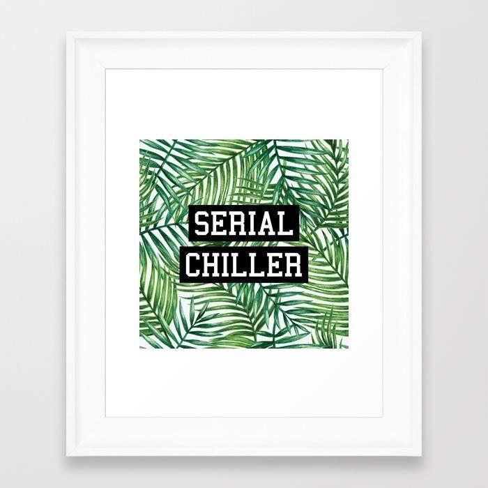 Deny Designs Framed Art Prints Serial Chiller Frame