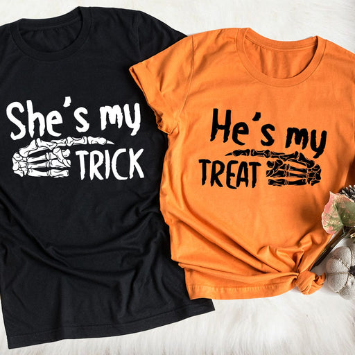 She's My Trick & He's My Treat T-Shirts
