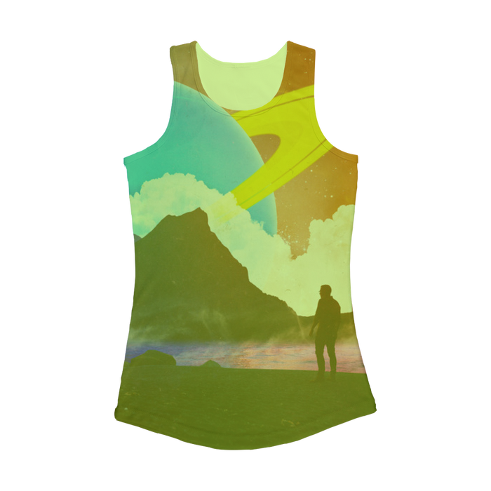 VIRGIN TEEZ Women Tank top Electric Green / XS Sky is the Limit Women Performance Tank Top