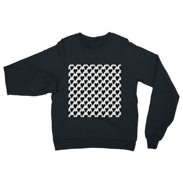 VIRGIN TEEZ Sweat shirt Navy / S Small Hearts Classic Adult Sweatshirt