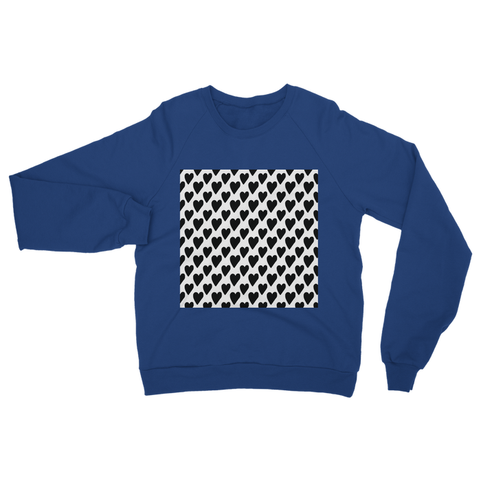 VIRGIN TEEZ Sweat shirt Royal / S Small Hearts Classic Adult Sweatshirt