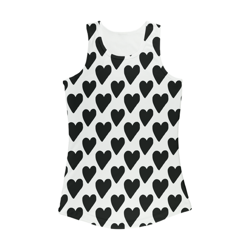 VIRGIN TEEZ Women Tank top White / XS Small Hearts Women Performance Tank Top