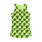 VIRGIN TEEZ Women Tank top Electric Green / XS Small Hearts Women Performance Tank Top