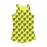 VIRGIN TEEZ Women Tank top Electric Yellow / XS Small Hearts Women Performance Tank Top