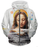 Virgin Teez Sublimation Hoodie Solar System UNISEX ZIP HOODIE