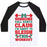 Virgin Teez  Baseball Tee Unisex Classic Baseball Tee / x-small / White/Black SOMEONE CALL SANTA CLAUS I'M ABOUT TO SLEIGH THIS WORKOUT UNISEX CLASSIC BASEBALL TEE