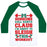 Virgin Teez  Baseball Tee Unisex Classic Baseball Tee / x-small / White/Dark Green SOMEONE CALL SANTA CLAUS I'M ABOUT TO SLEIGH THIS WORKOUT UNISEX CLASSIC BASEBALL TEE