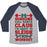 Virgin Teez  Baseball Tee Unisex Tri-Blend Baseball Tee / small / Athletic Gray / Navy SOMEONE CALL SANTA CLAUS I'M ABOUT TO SLEIGH THIS WORKOUT UNISEX TRI-BLEND BASEBALL TEE