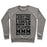 Virgin Teez  Pullover Crewneck Sweatshirt / x-small / Heathered Gray SOMETIMES I HAVE THE FEELING I COULD SIGN UP FOR CARDIO THEN I THINK MMM BETTER NOT CREWNECK SWEATSHIRT