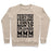 Virgin Teez  Pullover Crewneck Sweatshirt / x-small / Heathered Oatmeal SOMETIMES I HAVE THE FEELING I COULD SIGN UP FOR CARDIO THEN I THINK MMM BETTER NOT CREWNECK SWEATSHIRT