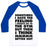 Virgin Teez  Baseball Tee Unisex Classic Baseball Tee / x-small / White/Blue SOMETIMES I HAVE THE FEELING I SHOULD GO TO THE GYM UNISEX CLASSIC BASEBALL TEE