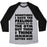 Virgin Teez  Baseball Tee Unisex Tri-Blend Baseball Tee / small / Athletic Gray / Black SOMETIMES I HAVE THE FEELING I SHOULD GO TO THE GYM UNISEX TRI-BLEND BASEBALL TEE
