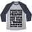 Virgin Teez  Baseball Tee Unisex Tri-Blend Baseball Tee / small / Athletic Gray / Navy SOMETIMES I HAVE THE FEELING I SHOULD GO TO THE GYM UNISEX TRI-BLEND BASEBALL TEE